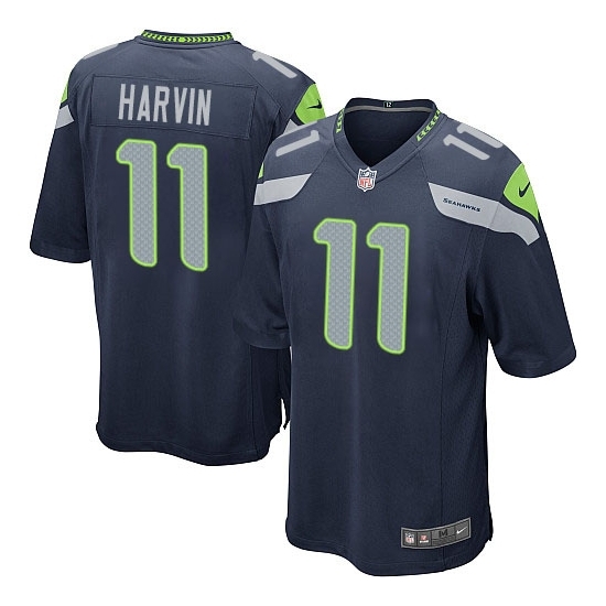 Percy Harvin Game Steel Blue Team Color Jersey - Percy Harvin ...