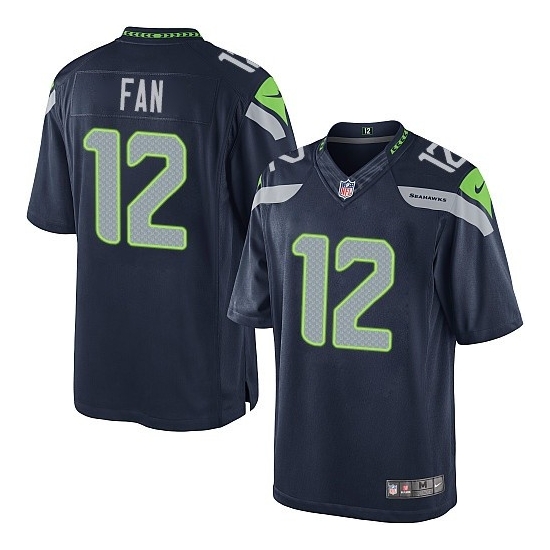 Nike Seattle Seahawks 12th Fan Limited Steel Blue Team Color Jersey