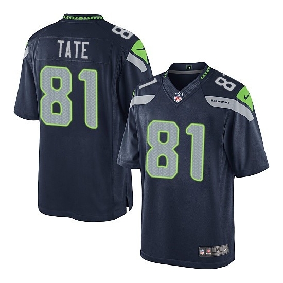 Golden Tate Limited Steel Blue Team Color Jersey Golden Tate Premier Jersey