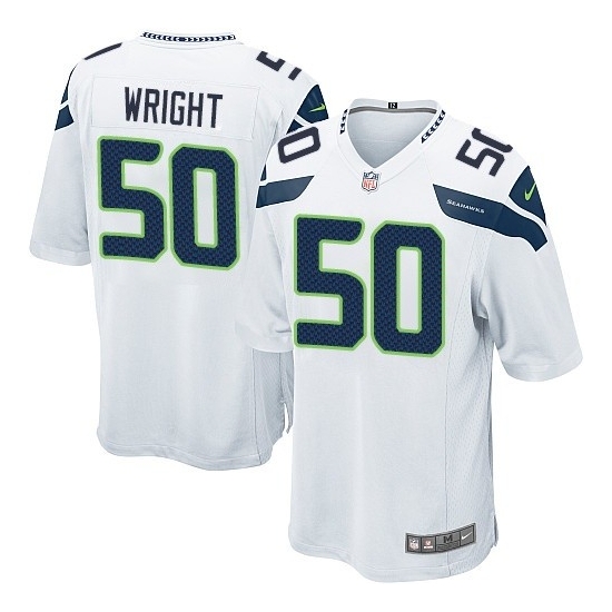 Game Men's K.J. Wright Grey Alternate Jersey - #50 Football Seattle  Seahawks Size 40/M