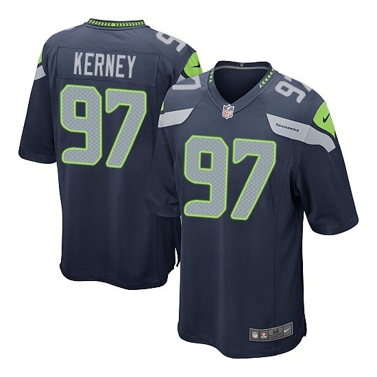 Youth Nike Seattle Seahawks 97 Patrick Kerney Elite Steel Blue Team Color Jersey
