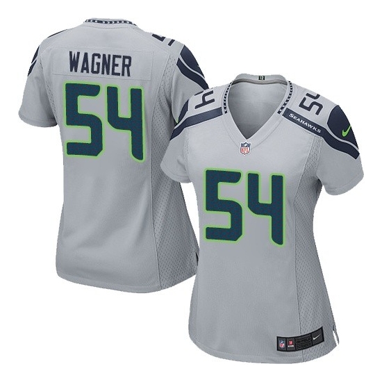 Women's 54 Bobby Wagner Game Grey Alternate Jersey - Bobby Wagner ...